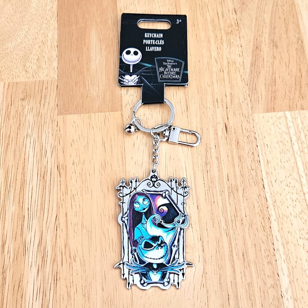 Disney Parks 2026 Keychain Nightmare Before Christmas Sally Jack & Zero NEW